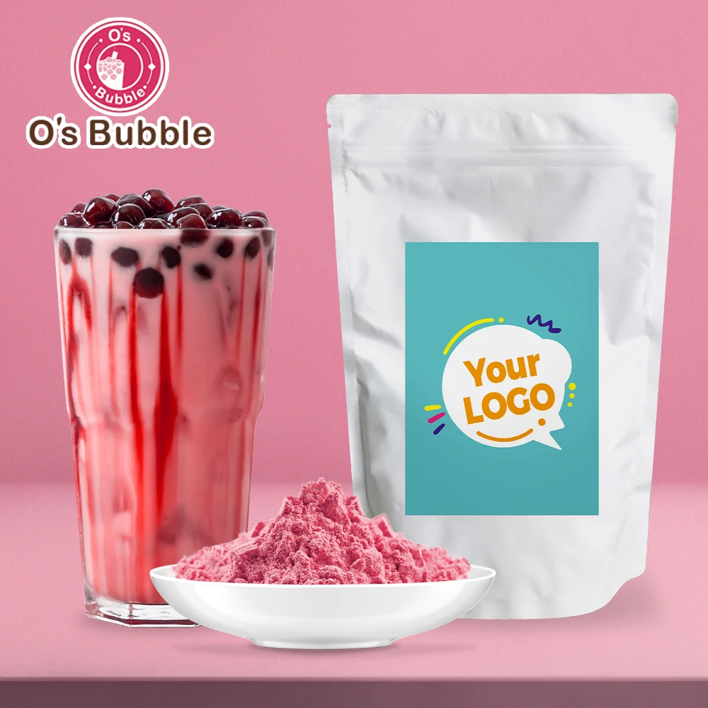 Orbitel International 3 In 1 Boba Tea Kit Powder Strawberry Flavor