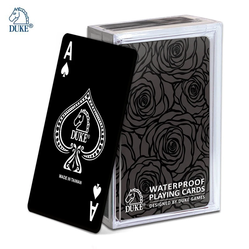 Black background Hidden Series with special Varnish Graphic Poker Playing Card