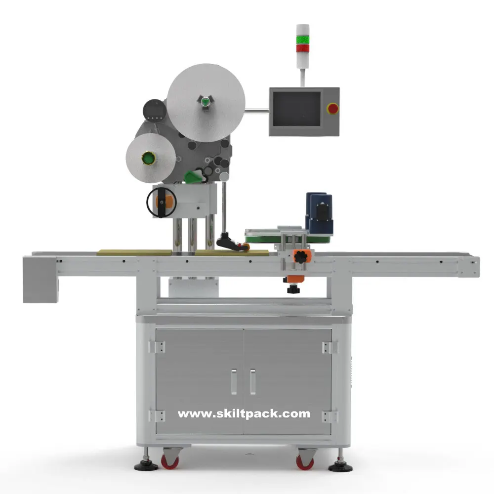 SKILT automatic small mobile battery top surface labeling machine