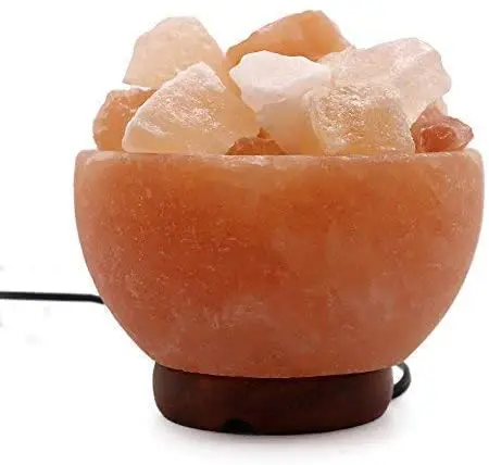 Market Trending Himalayan natural bowl USB Salt Lamp with multiple lights bulb for decoration piece - from Asian Salt mines