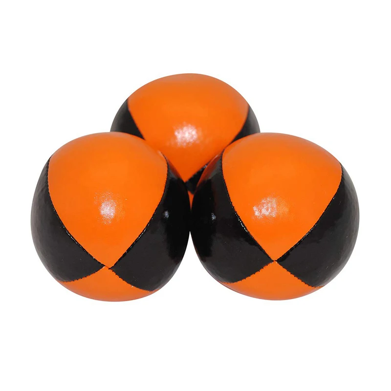 
PU leather custom stuffed ball colorful Juggling Ball 