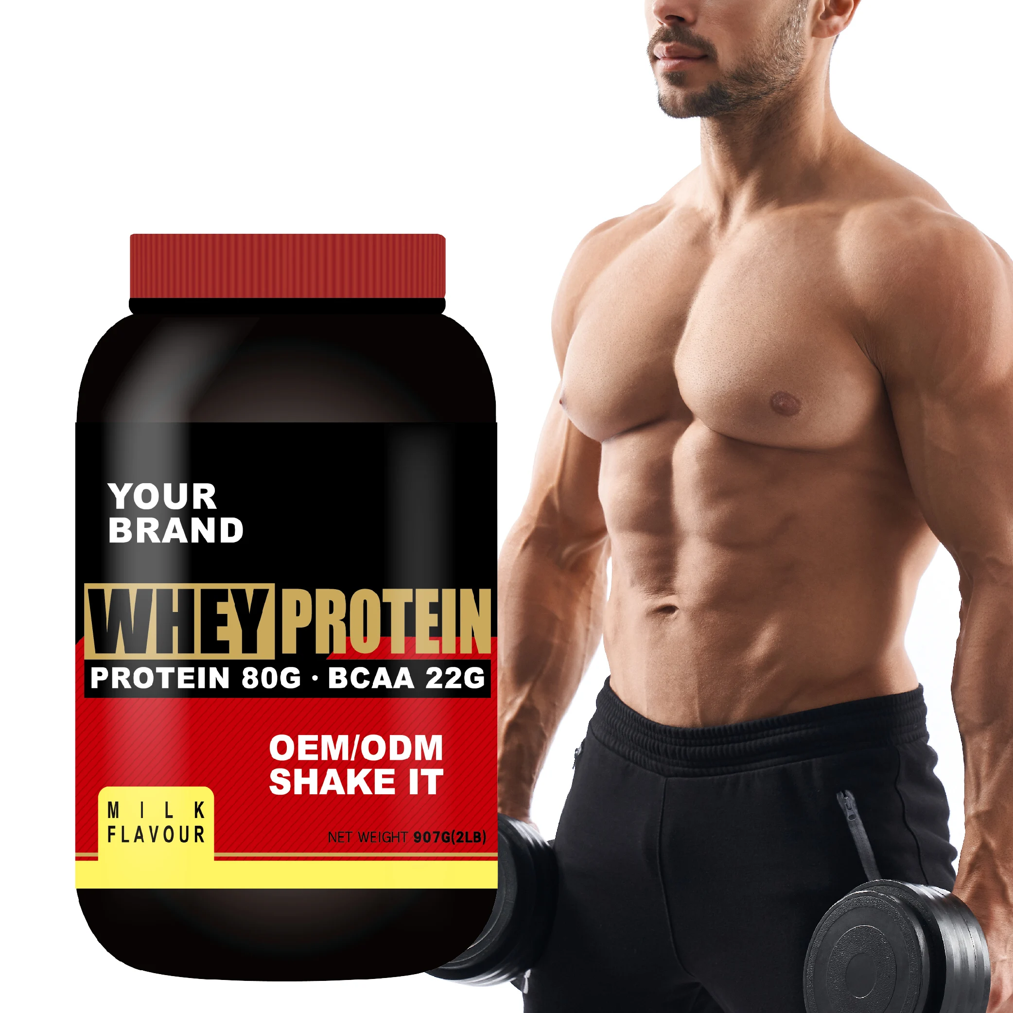 Best Sale american whey protein powder in china Lait Flavour 2lb