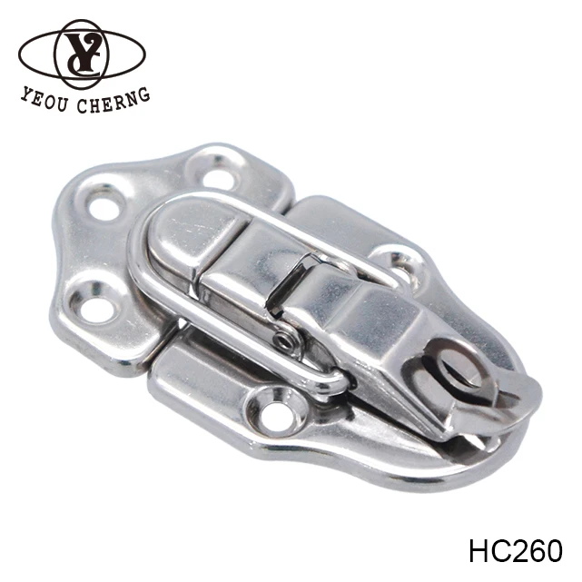 bright HC260 plated zinc metal clip draw latch lock for new design flight case hardware accessories light simple locks MIT