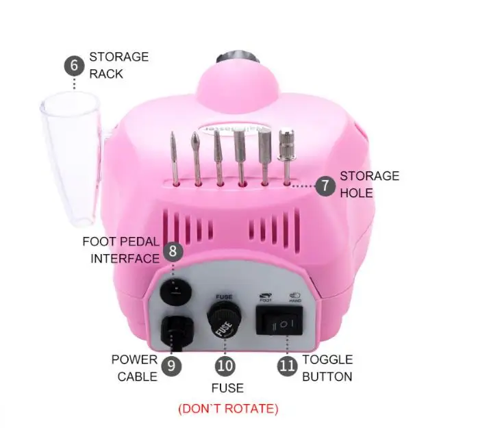 BELMAX Nail supplies professional 35000 RPM nail polisher machine price micromotor electric nail drill for manicure