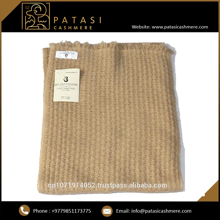 Unisex 35x180cm Wool Blended Cashmere Scarf 1ply Herringbone Pattern Luxury Printed Shawl Thick and Soft Nepal Muffler