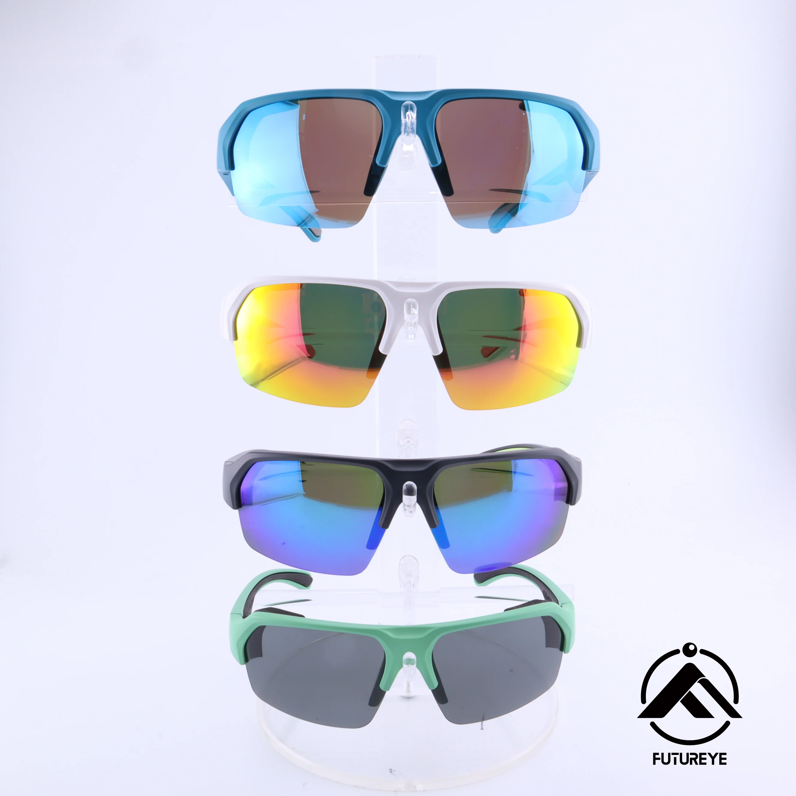 logo colorful customized wholesale outdoor sports cycling glasses unisex sun glasses with interchangeable lenses