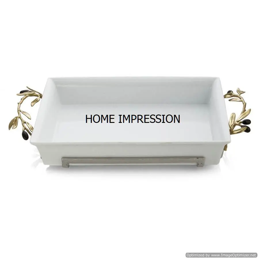 Wholesale Modern Tableware Serving Ring Creative Metal Gold Rings Metal Decorative Luxury Bowl And Tray In Affordable Price