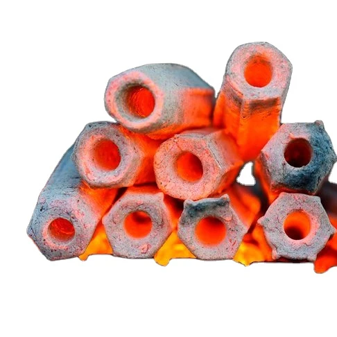 WHOLESALE CHARCOAL SAWDUST BRIQUETTE CHARCOAL FOR BARBECUE HEXAGONAL NO SMOKE  At least 6hours burning High Heat