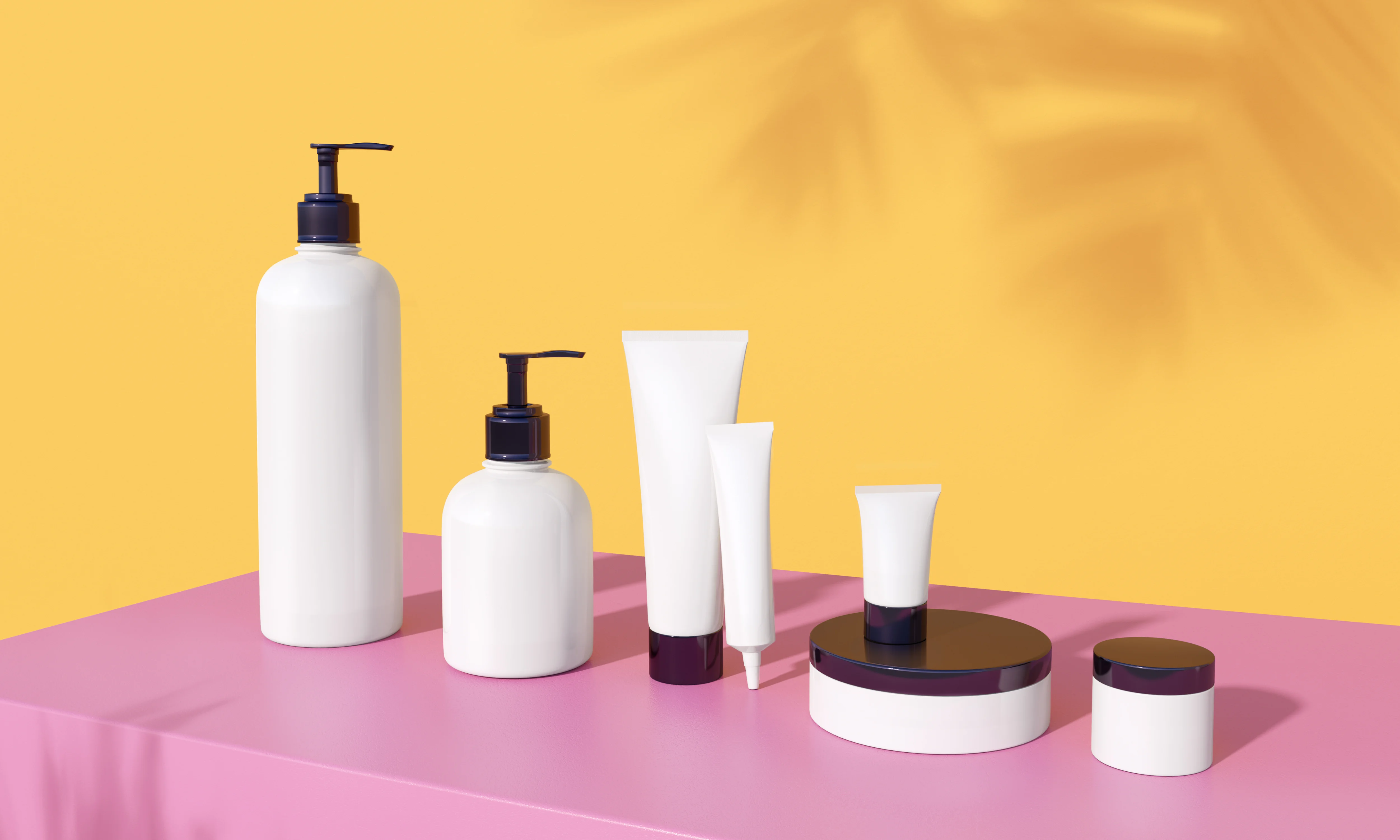 Оптовая продажа белые пластиковые круглые бутылки для косметики с насосом средств личной гигиены шампуня лосьоном