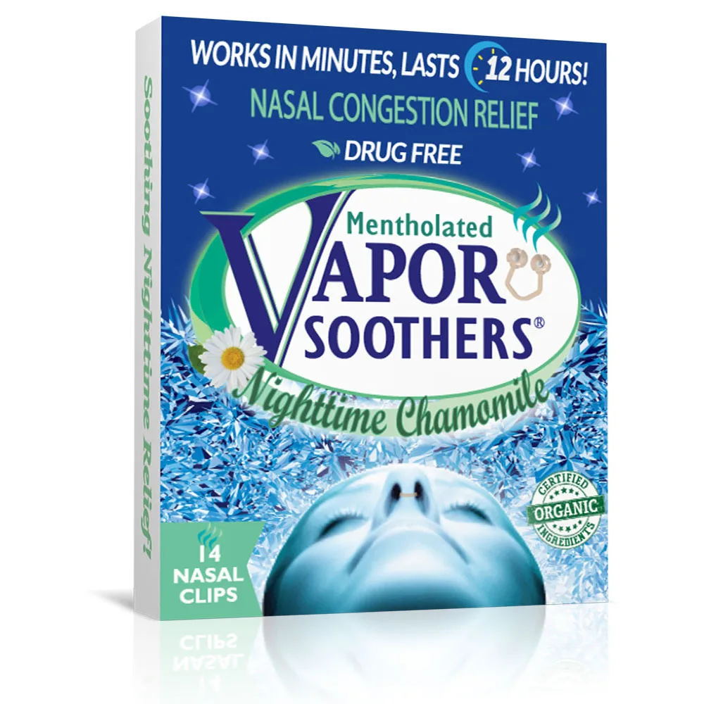 Частная марка Vapor soother, США, ночной запах ромашки 14ct, носовой расширитель в носовом ингаляторе премиального качества