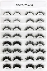 free Logo natural color russian style full strip lashes 25mm 3d mink magnetic false eyelashes lashes dropshipping