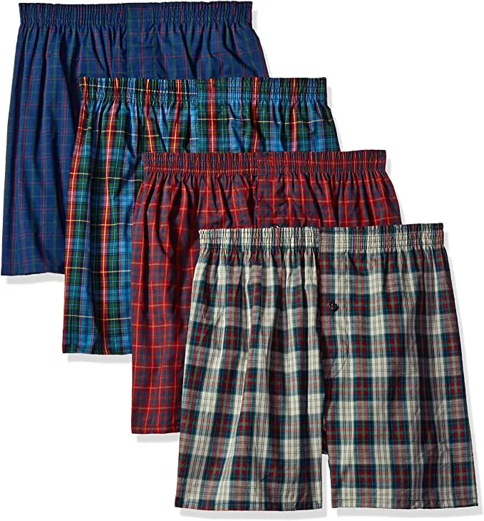 
100% Cotton Check boxer shorts Comfort Soft cotton blend, for softness you can feel, Size Small/Medium/Large/Xl/Xxl 