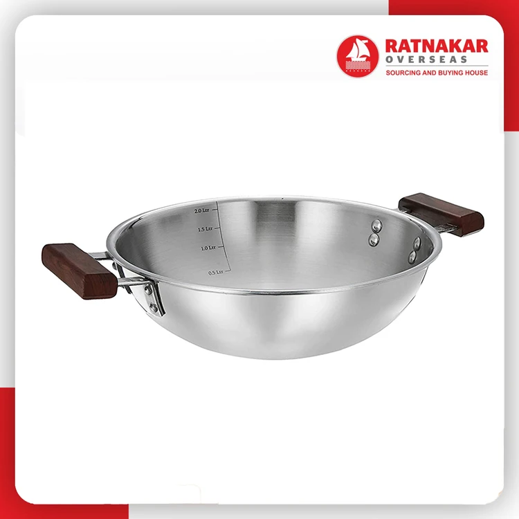 Kadai Индукционная дружественная трехслойная нержавеющая сталь Kadhai заводская цена чугунная посуда наборы стальная крышка подарочная коробка и Master