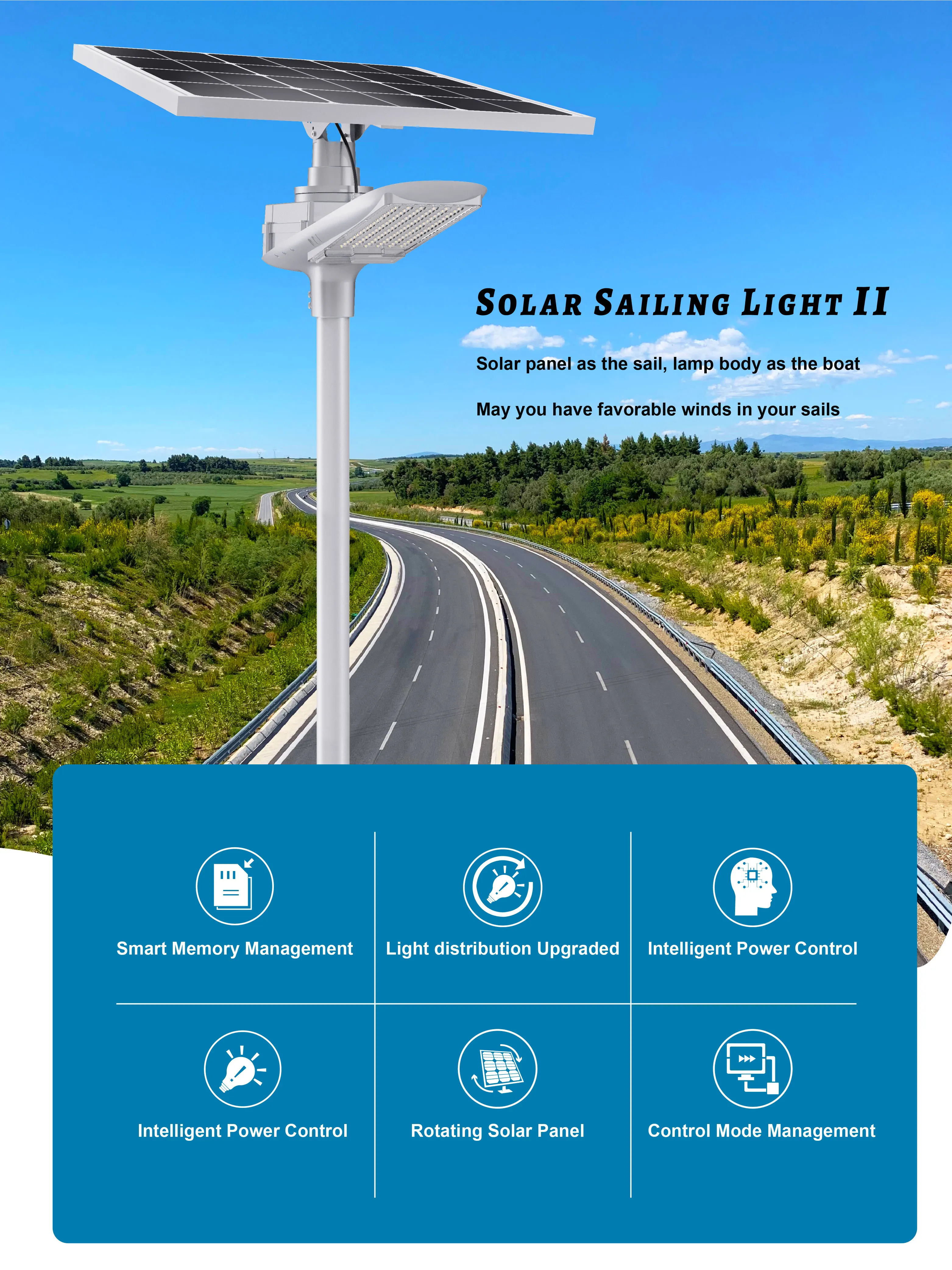 dusk to dawn solar lights outdoor  lampadaire solaire 3600lumen 7200Lumen  outdoor farm solar light 60w solar street lighting