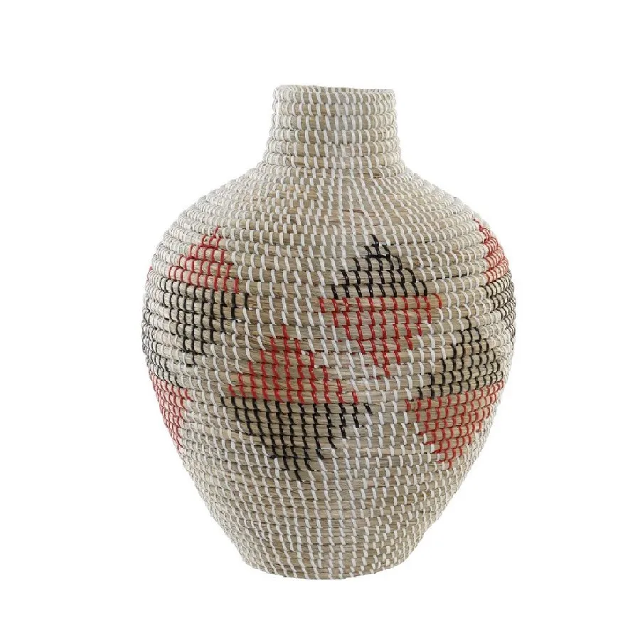 Home Decor Vintage  Handwoven Seagrass Vase Tall Flower Vase Luxury Vase Made In Vietnam