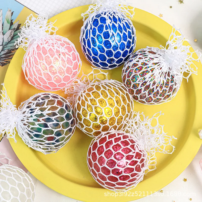 Tiktok celebrity vent useful tool for pressure reduction squeezing small toy silicone stress grape relief ball