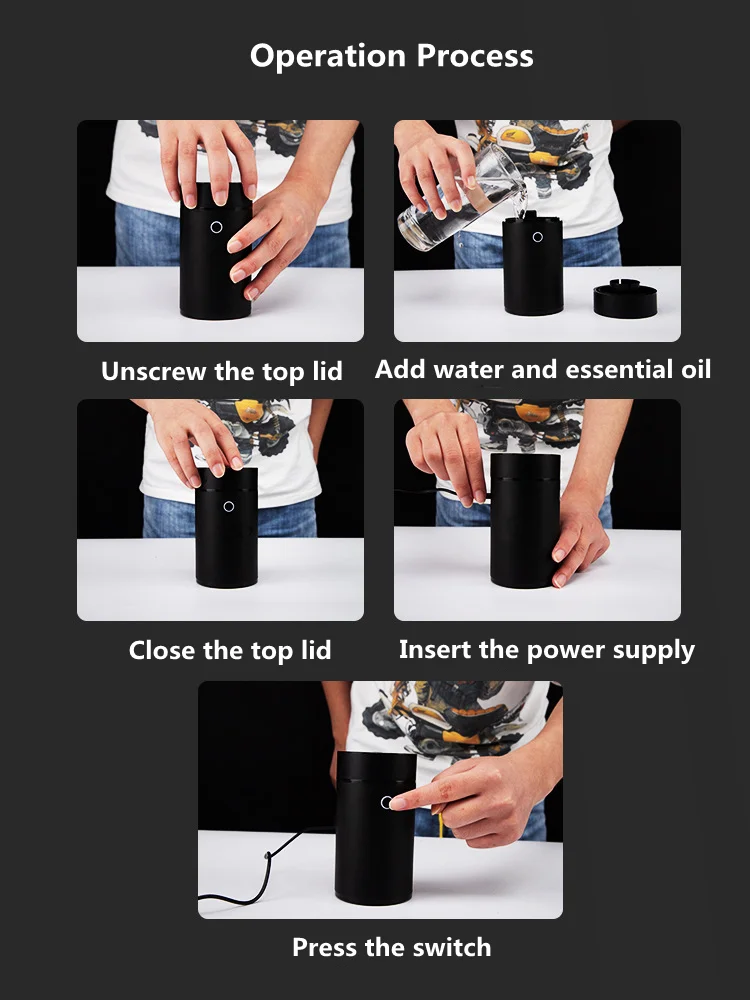 Homefish Aroma Diffusor pure essential oils portable mini nebulizer usb waterless aromatherapy car nebulizer diffuser