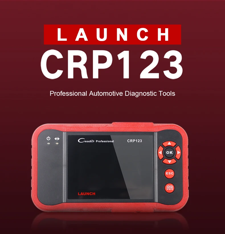 Оригинальный профессиональный сканер Launch Creader CRP123 автоматический считыватель кодов Launch CRP123 CRP 123 OBD2 EOBD