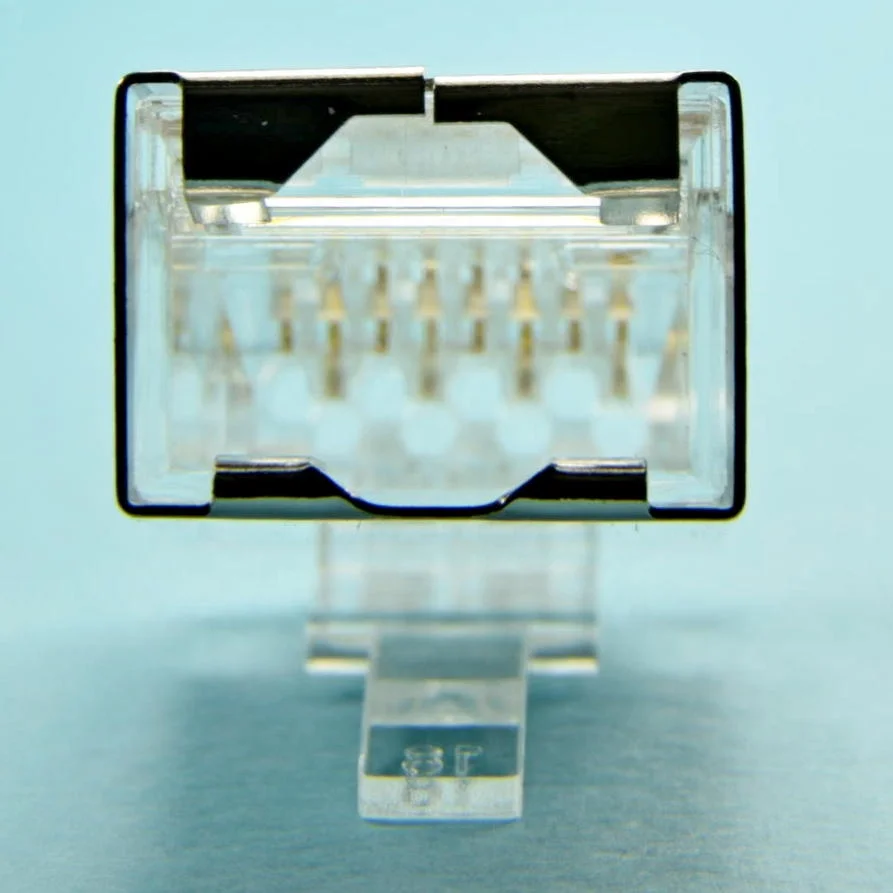 Простое подключение экранированного STP 1,1 мм Улучшенная медь CAT6A CAT6 RJ45 через сеть