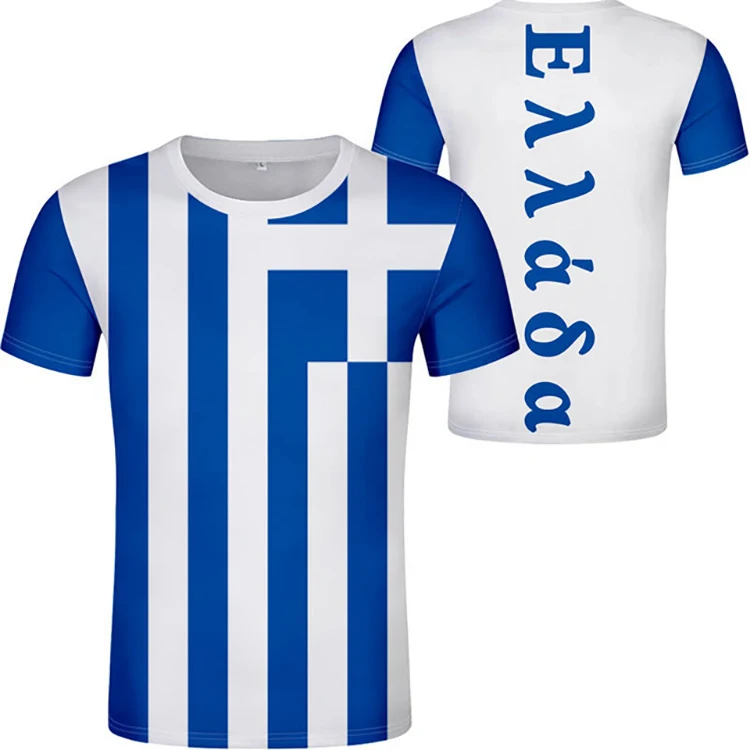 Top Quality Cotton/Polyester Greek Wear T-Shirts With All Colors And Customized Logo And Designs In Wholesale Price