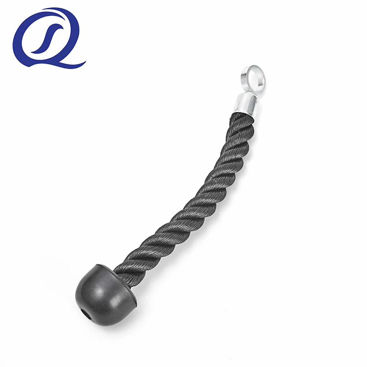 Hot Sale Gym Machine Accessory Nylon Double Grip Tricep Rope