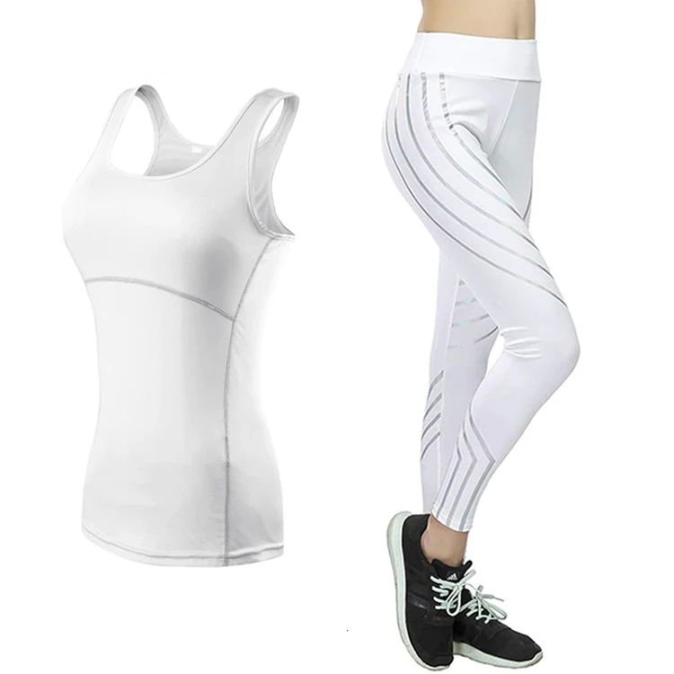 Оптовая продажа хорошее качество Женский комплект для йоги с начесом Быстросохнущий набор бега множеством карманов на молнии легкий