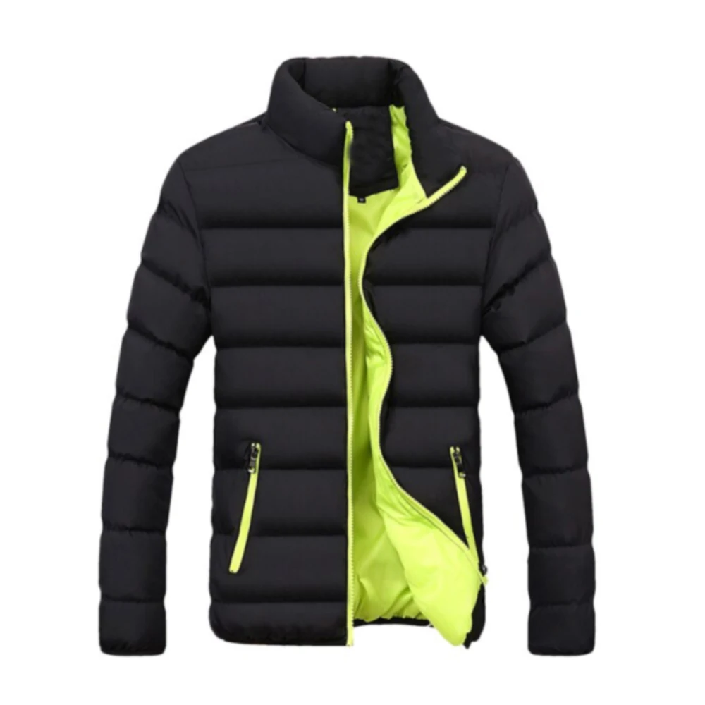 Модное мужское теплое пальто Стеганая пуховая зимняя куртка мужские куртки от производителя