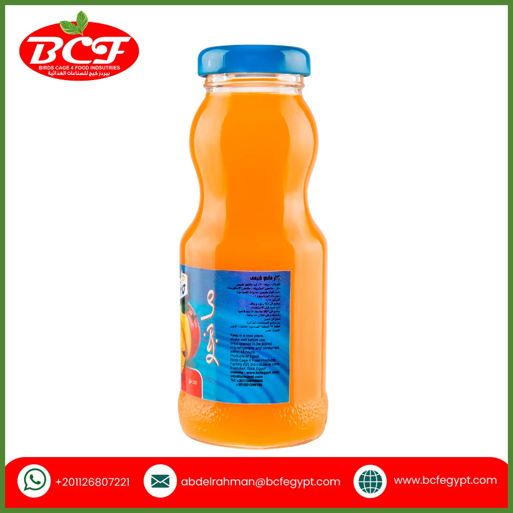 2022 Factory Sale Fruit and Vegetable Juice Pure Mango Juice Nectar (Nero) 200 ml