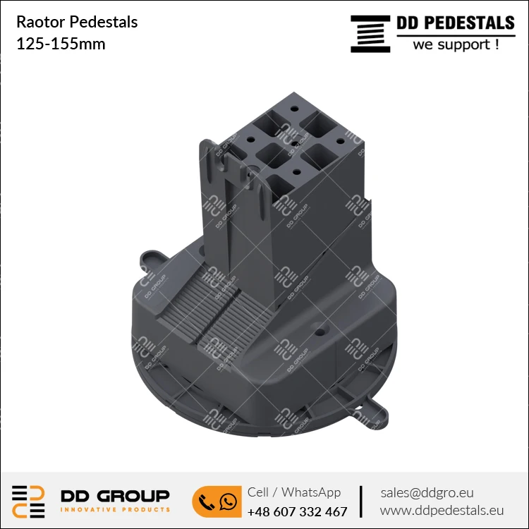 Напольная Опора от производителя 125-155 мм регулируемые тумбы Raotor для кровельных крыш и приподнятого пола оптом