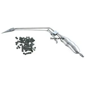 Hemorrhoid Ligature Complete Set with S.steel Cone and Hemorrhoid O-rings 304 Graded Non-magnet Steel Ce PK Manual 2 Years