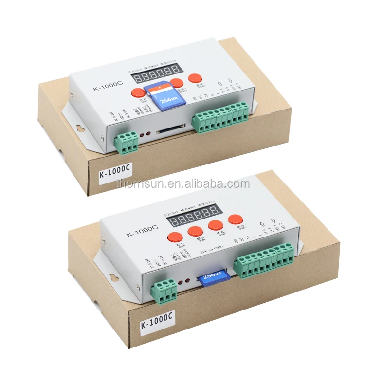 Ws2801 ws2811 K-1000C SD-карта rgb Светодиодная лента программируемый контроллер