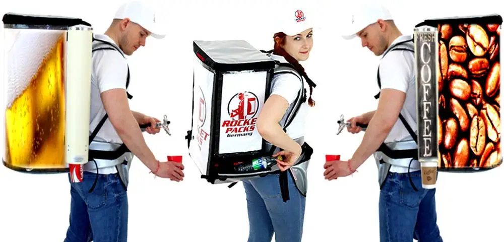 
Coffee Dispensing backpack for 19 Liter Beer Cola Coffee - vendor vending seller hawker mobile portable 