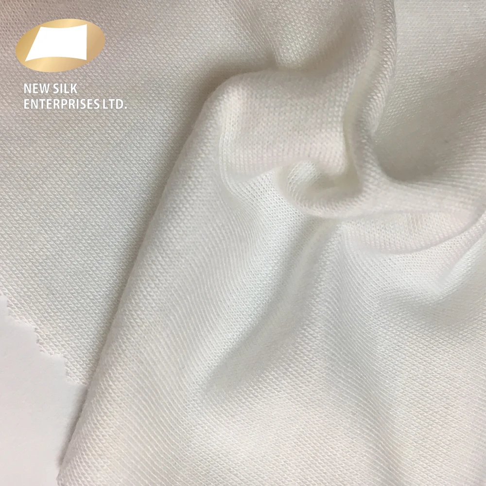 Wood pulp fiber 60% modal 40% cotton blend knitted fabric for