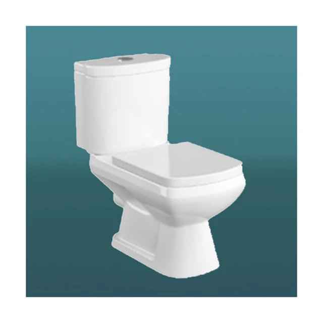 Spencia WC Two Piece Single Piece Design S/P Trap Modern Style High Quality Ceramic White Bathroom Toilet Set