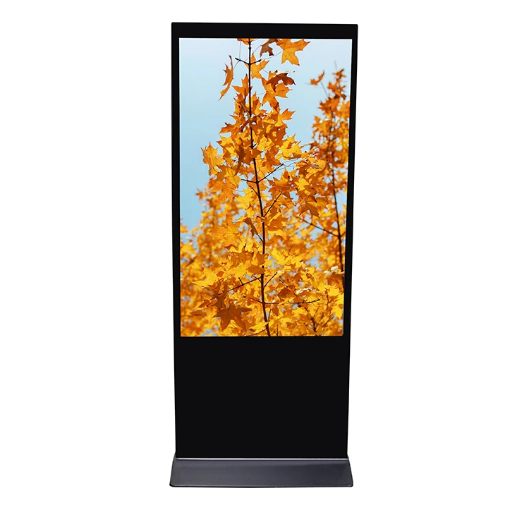 43 49 55 65 inches floor stand lcd display touch screen indoor android advertising tv totem digital signage