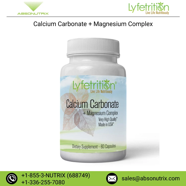 2021 Hot Selling Bone, Weight Calcium Carbonate Magnesium Complex Supplement Capsules
