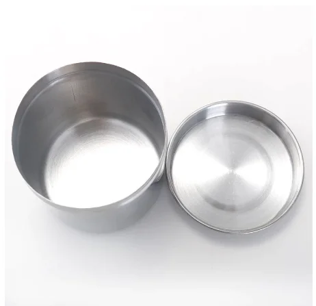 
1 Pcs Dental Medical Alcohol Cotton Disinfection Container Jar Stainless Steel Beauty Salon Tweezers Bucket Dental Material 