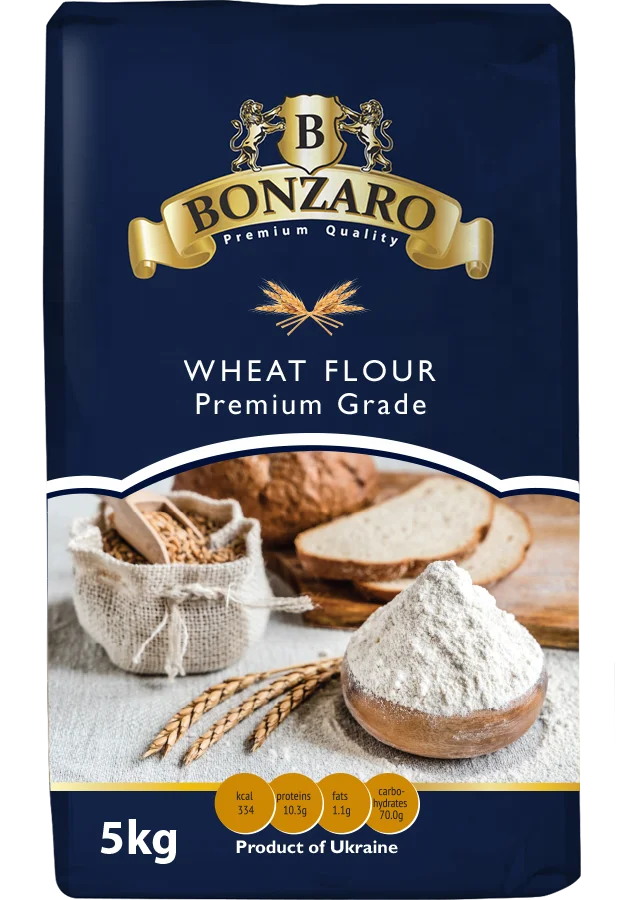 BONZARO Wheat flour 10kg, Premium Grade, Ukraine origin