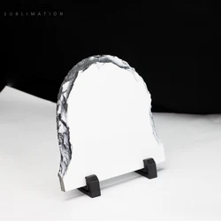 Sublimation square shaped blank photo natural rock slate custom photo frame slates