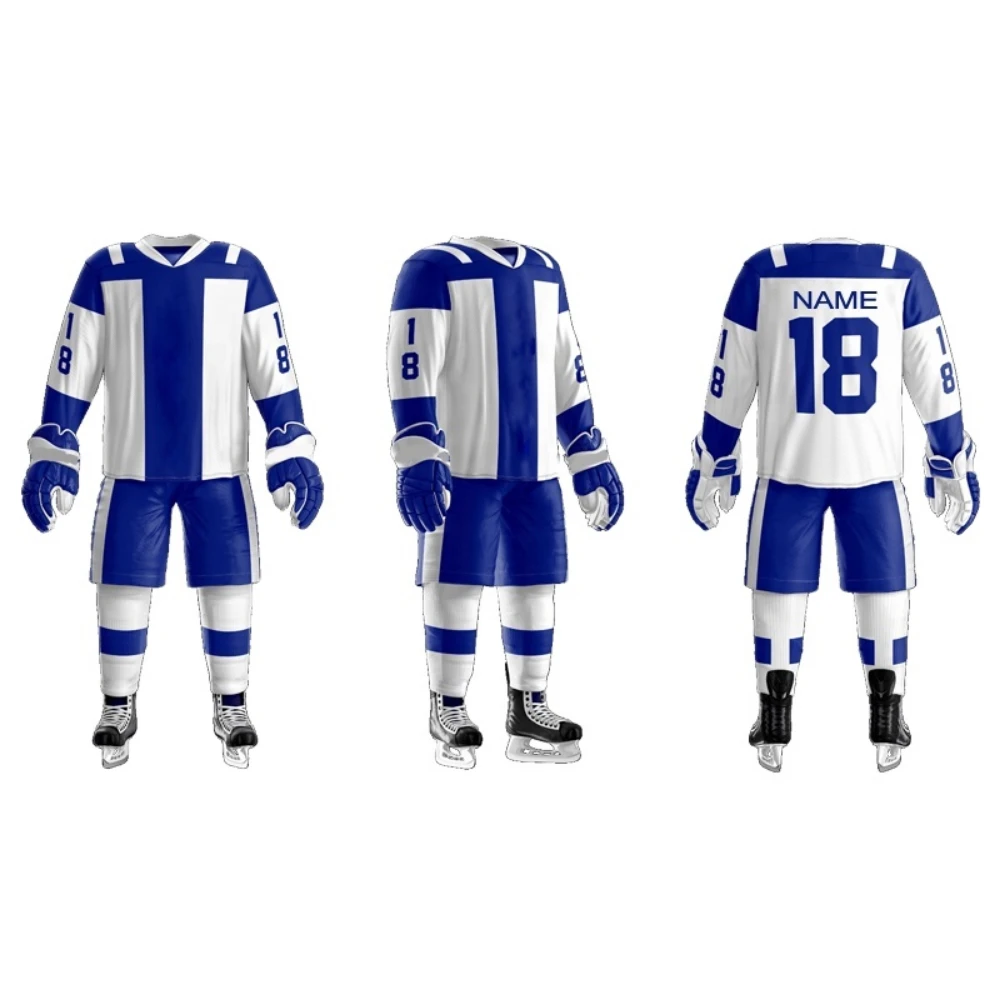 Custom Devils Cheap Mini Blue Long Sleeve Hoodie Blank Mesh Breathable Embroidery Hood Vintage field hockey uniforms