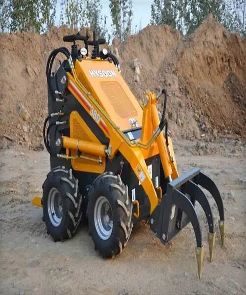 Manufacturer professional design mini diesel track skid steer loader with bucket