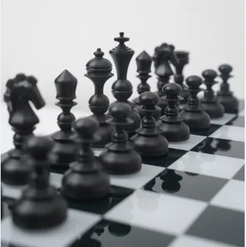 
Wooden magnetic felted chess game set, , wooden chess set board game interior storage chess pieces 