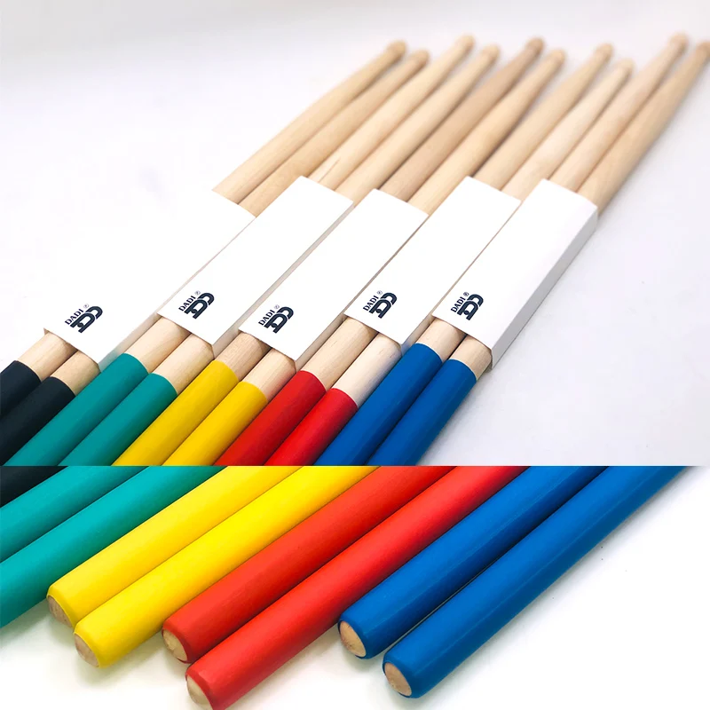 DADI New item custom logo 5A/2B/5B Size drumstick Maple drum stick with Anti-slip sleeve cover
