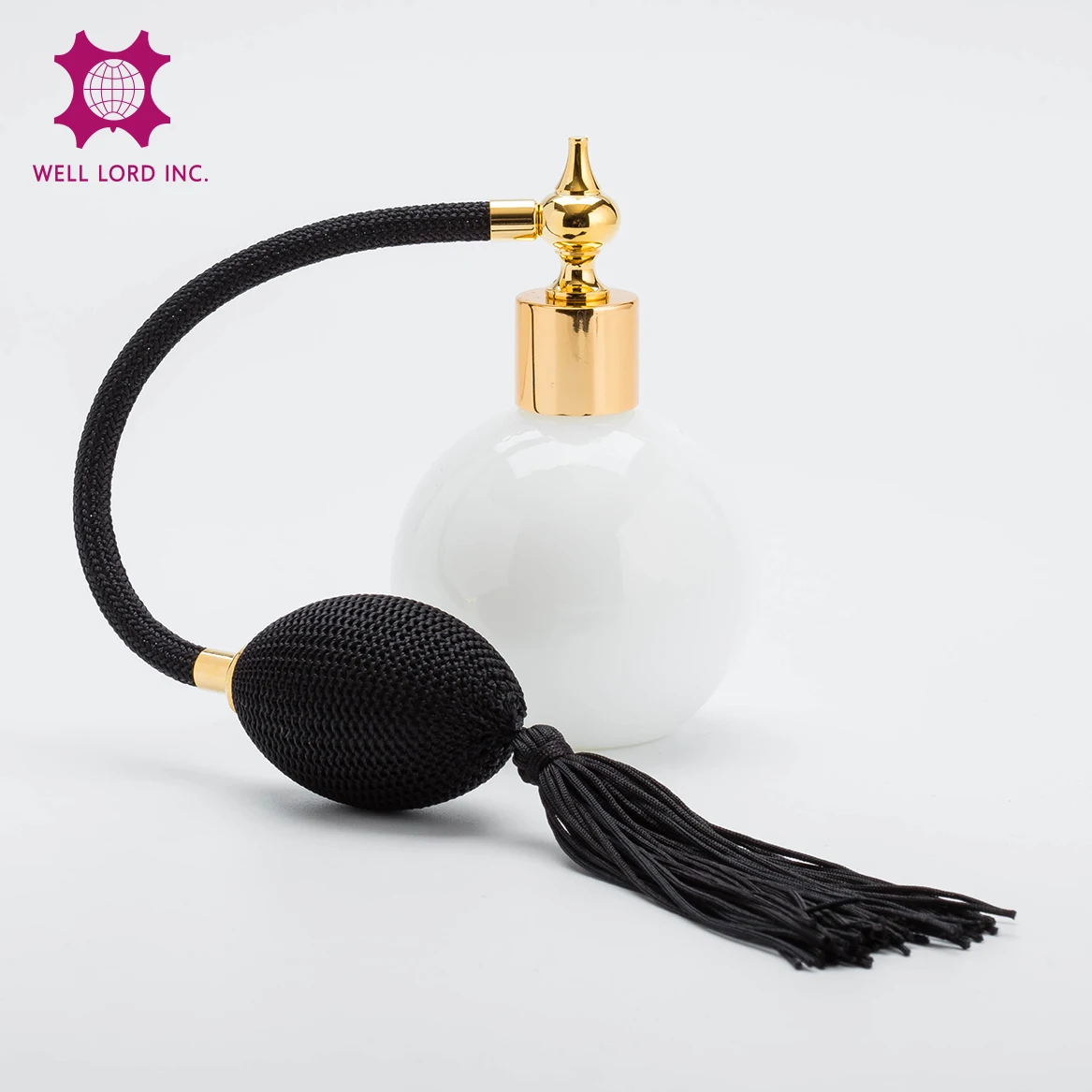 Classic perfume sprayer empty 100ml glass bottle with bulb atomizer and tassel perfume bottle