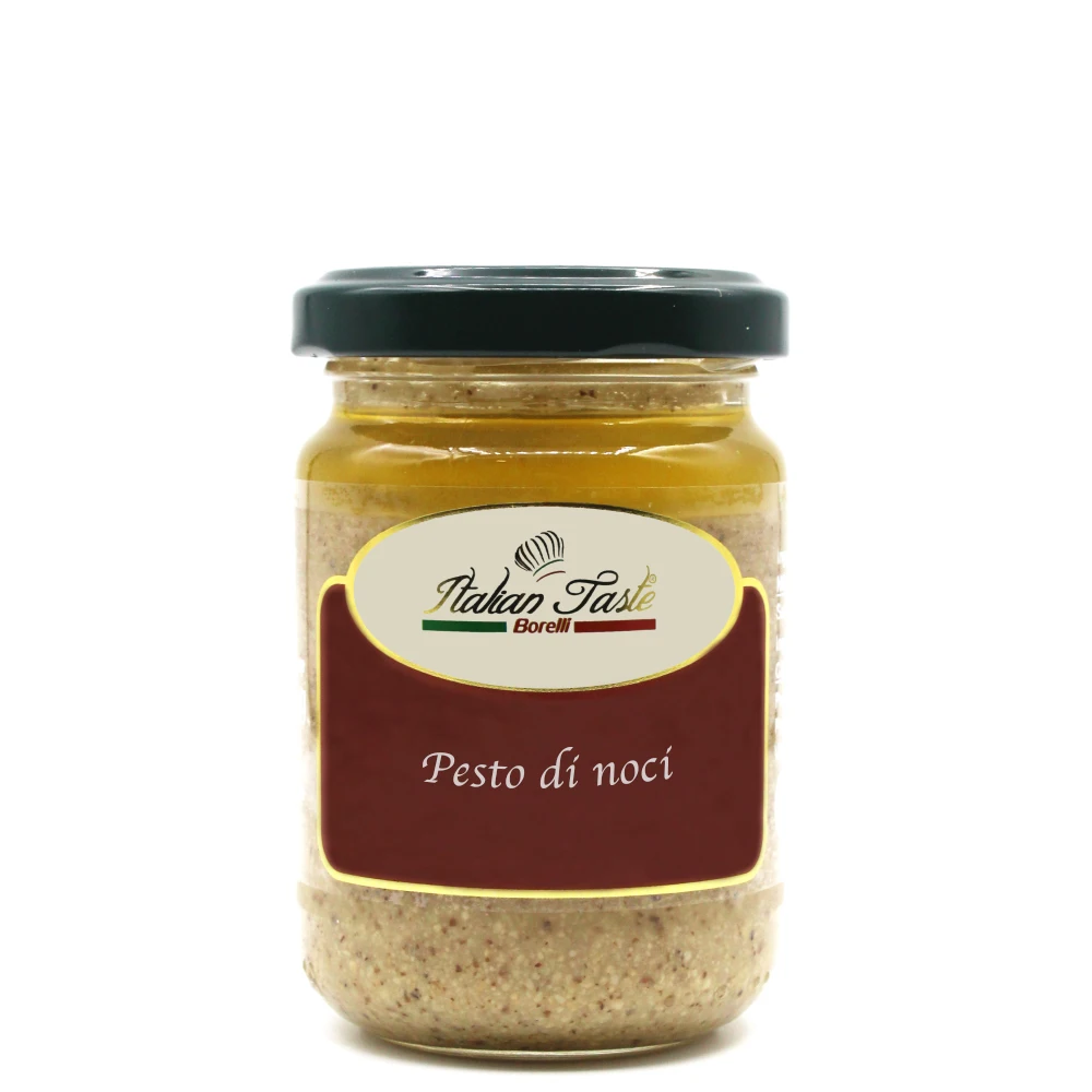 High quality 130 g Walnuts Pesto Made in Italy NO GMO wholesale retail Italian pasta sauce for pasta