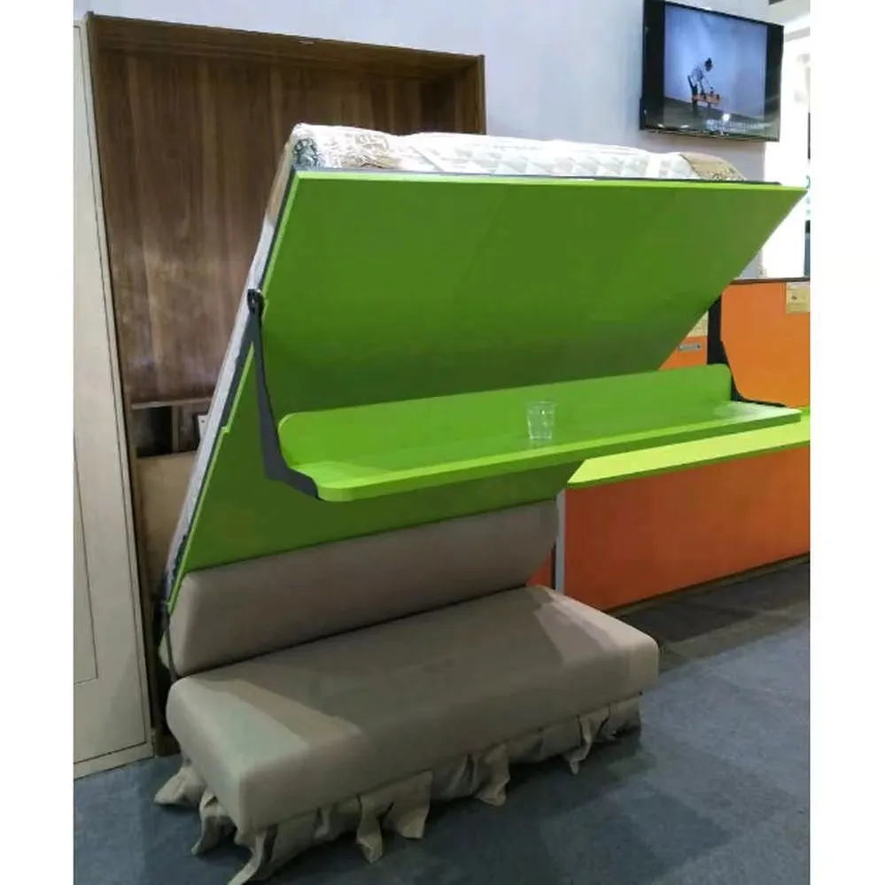 Murphy Bed Hardware Kit Wall Bed Mechanism with Sofa and Bookshelf for Space Saving Furniture