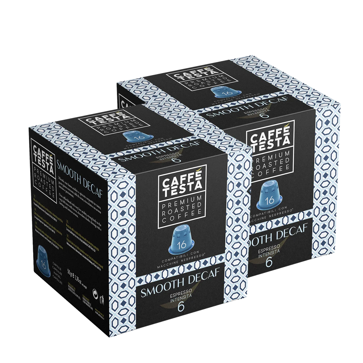 
Nespresso Coffee capsules Smooth Decaf 70% Arabica, 30% Robusta, Espresso Made in Italy 