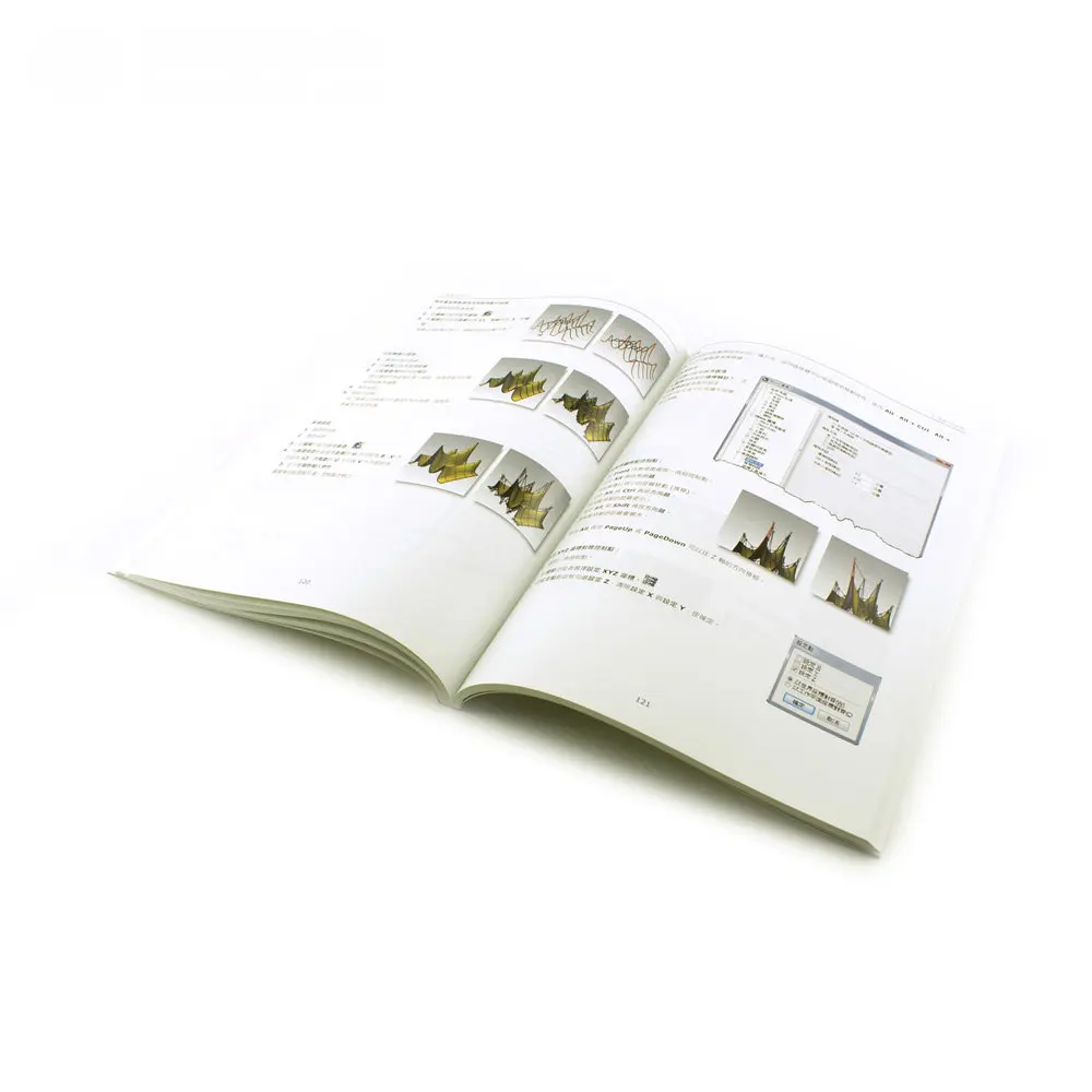 Тайваньский пользовательский 3D программный инструкционный руководство, идеальная обвязочная книга Softcover