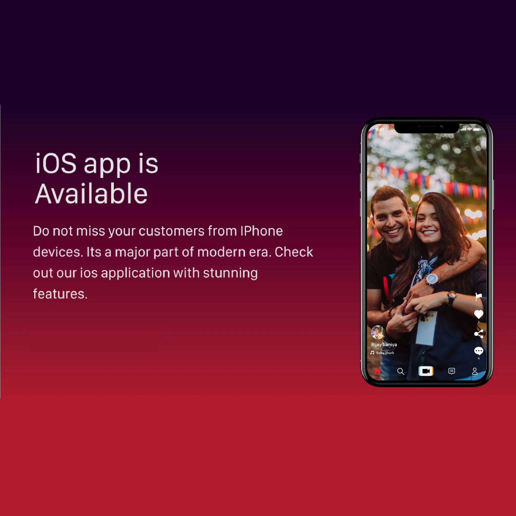 TikTok создание и обмен короткими видео компания по разработке приложений Android Media App: разработка мобильных приложений iOS Android