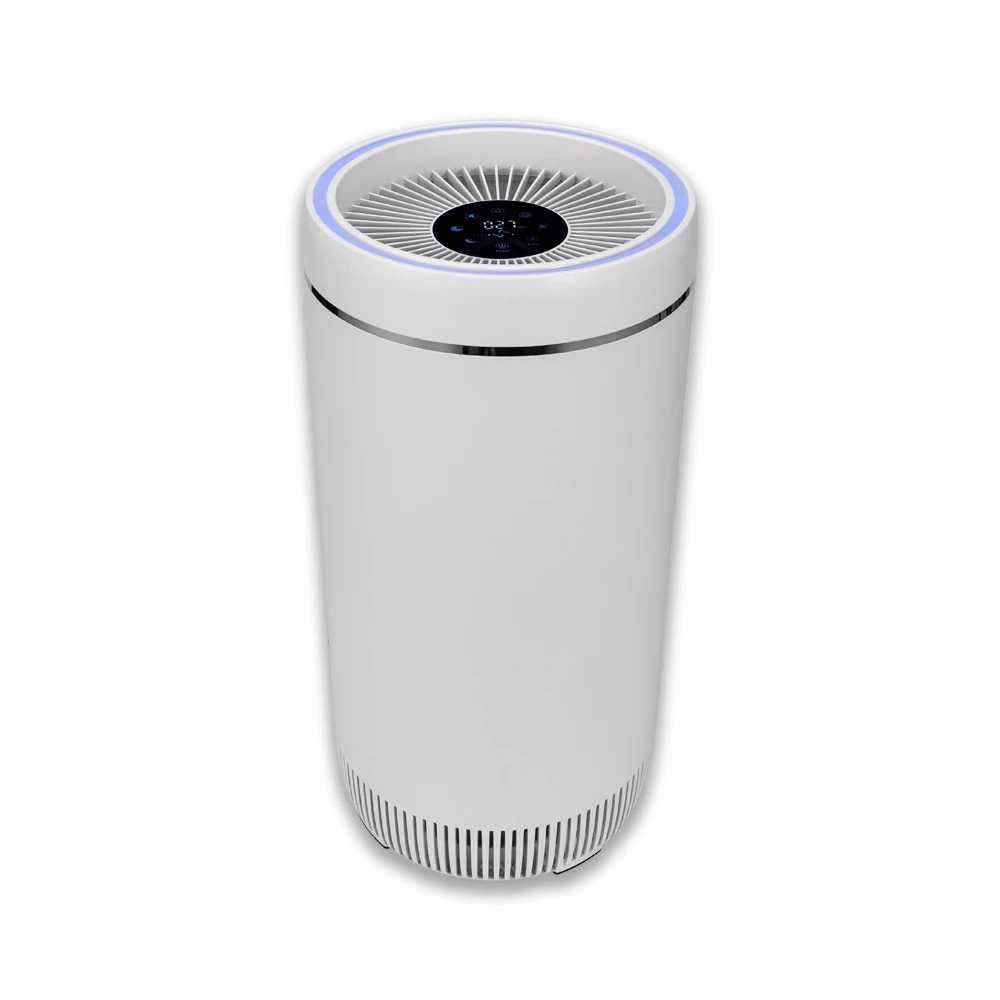 Room smoke filter air purifier tower desktop negative ion generator hepa air cleaning equipment